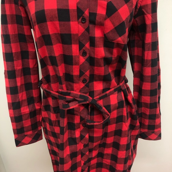 BC Clothing Dresses Bc Clothing Womens Plaid Dress Red And Black Medium Poshmark